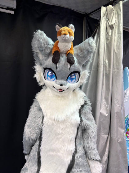 Giant furry cat Mizuno (fursuit)